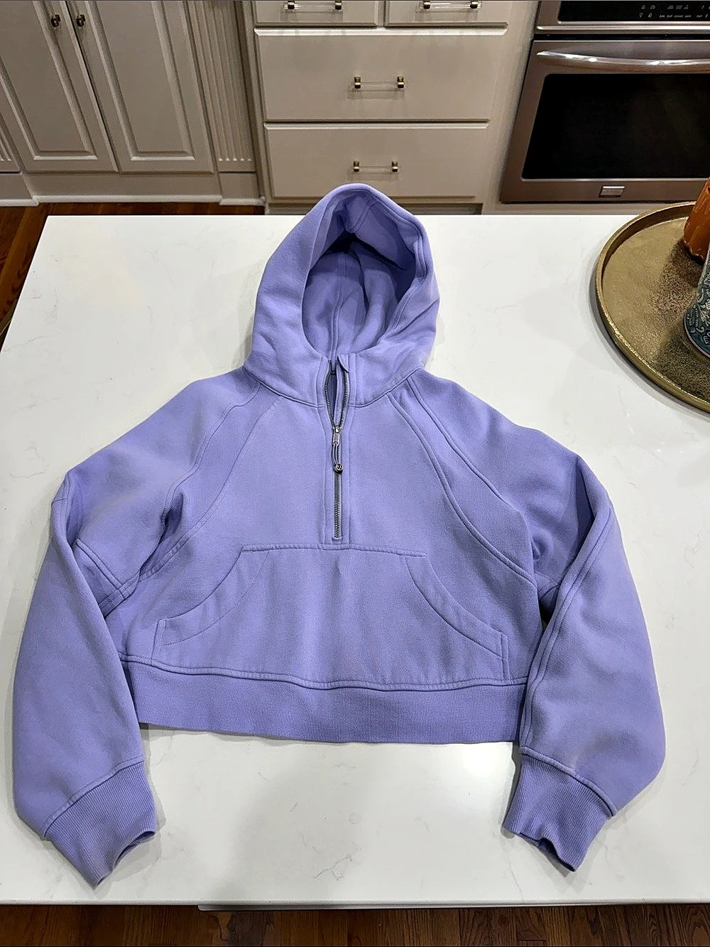 Lululemon Scuba Oversized Half-Zip Hoodie Purple